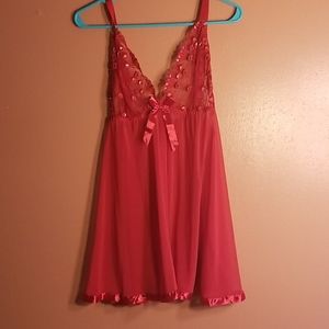 Red babydoll chemise